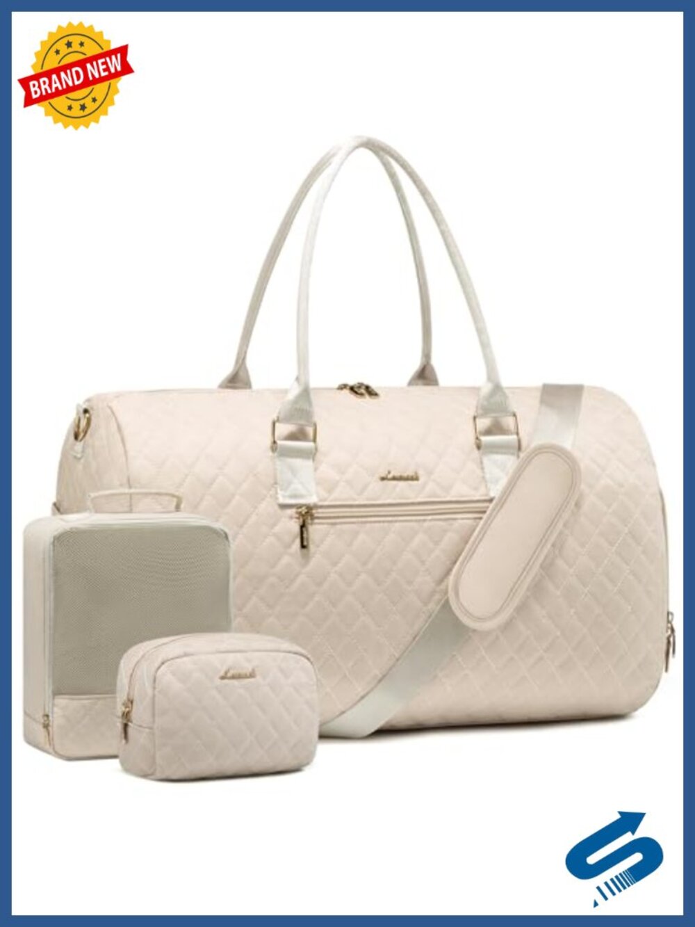 LOVEVOOK Travel Duffle Bag Women Carry On Overnight Weekender with Shoe